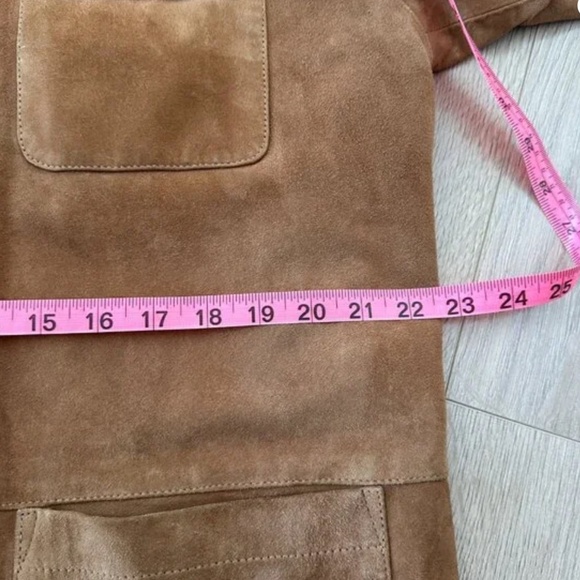 Cognac Suede Barn Jacket / Coat - Picture 11 of 16